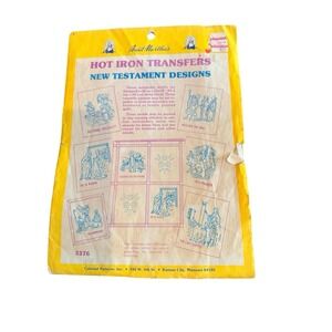 AUNT MARTHA'S HOT IRON TRANSFERS New Testament Bible Religious Christian Craft